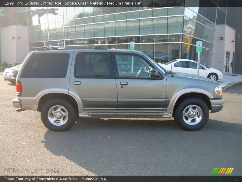 Spruce Green Metallic / Medium Prairie Tan 1999 Ford Explorer Limited 4x4