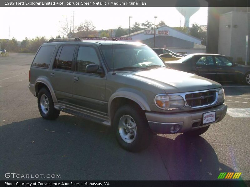 Spruce Green Metallic / Medium Prairie Tan 1999 Ford Explorer Limited 4x4