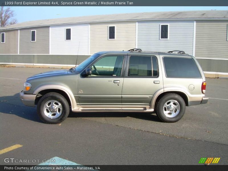 Spruce Green Metallic / Medium Prairie Tan 1999 Ford Explorer Limited 4x4