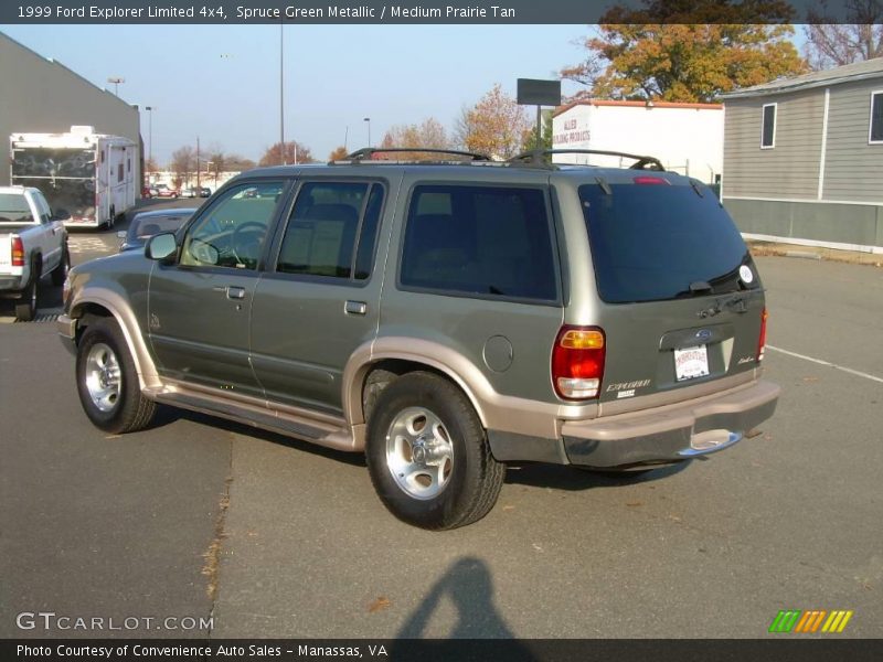 Spruce Green Metallic / Medium Prairie Tan 1999 Ford Explorer Limited 4x4