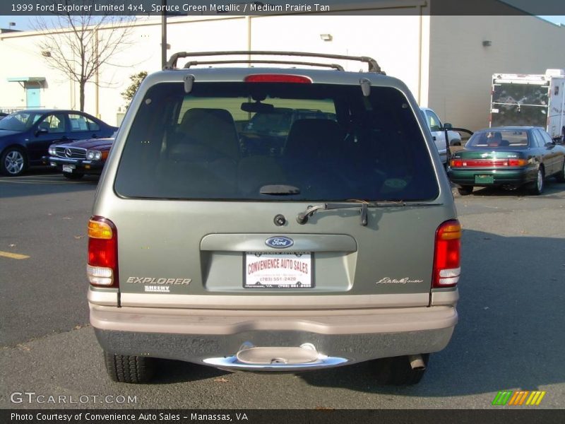 Spruce Green Metallic / Medium Prairie Tan 1999 Ford Explorer Limited 4x4