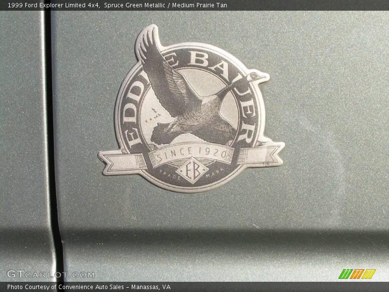 Spruce Green Metallic / Medium Prairie Tan 1999 Ford Explorer Limited 4x4