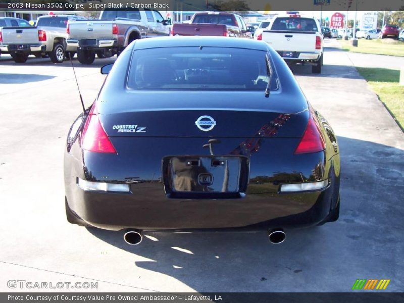 Super Black / Carbon Black 2003 Nissan 350Z Coupe