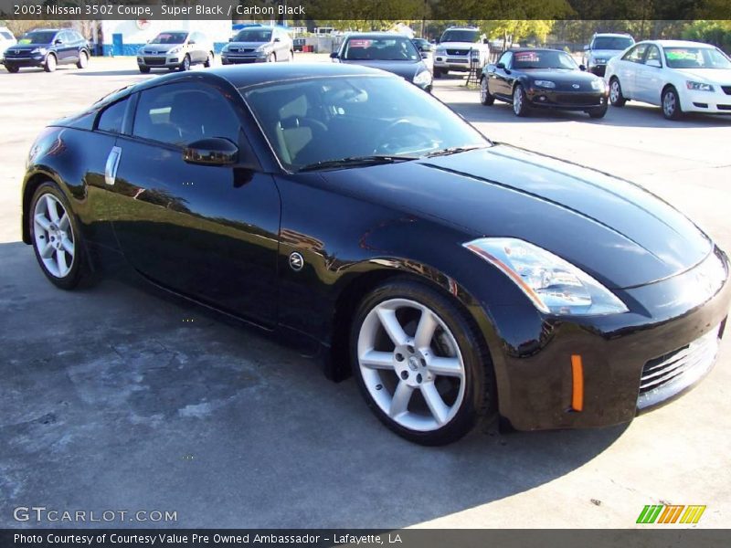 Super Black / Carbon Black 2003 Nissan 350Z Coupe