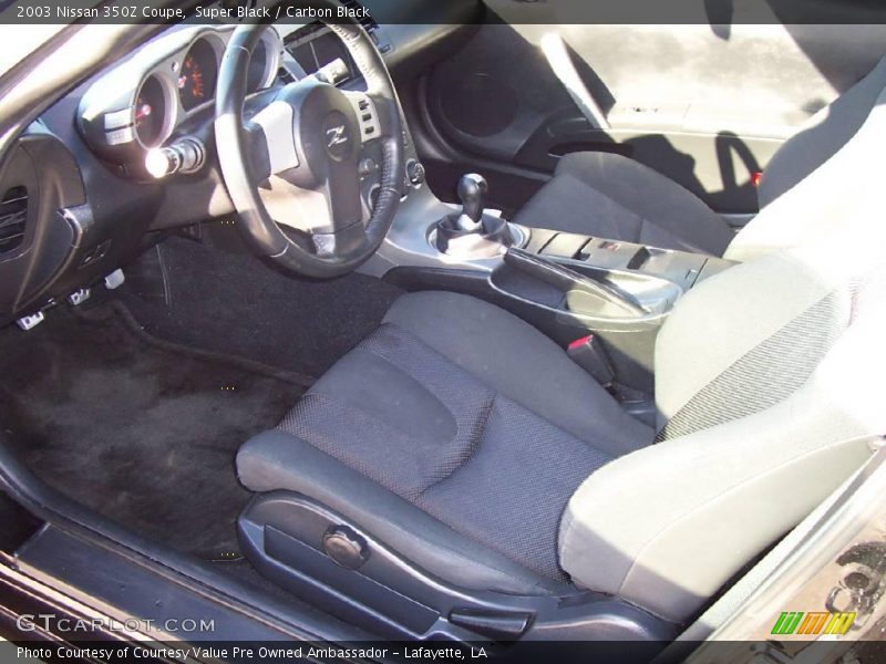 Super Black / Carbon Black 2003 Nissan 350Z Coupe