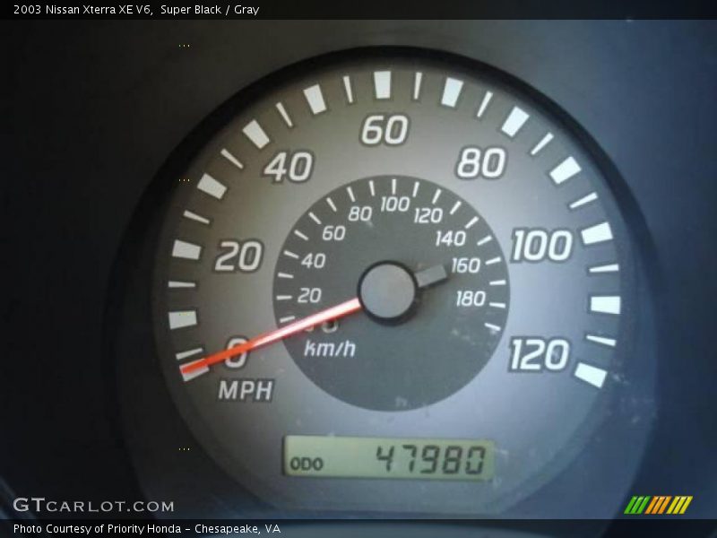 Super Black / Gray 2003 Nissan Xterra XE V6