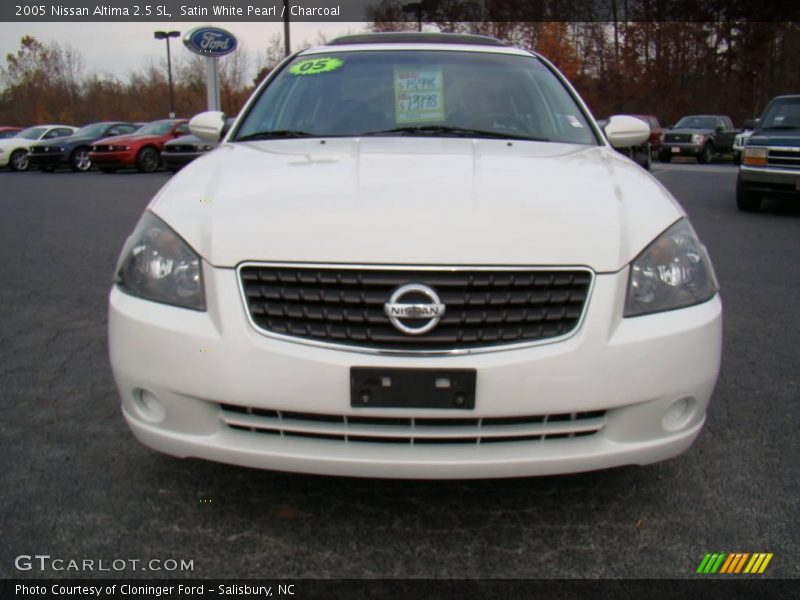 Satin White Pearl / Charcoal 2005 Nissan Altima 2.5 SL