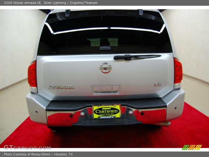 Silver Lightning / Graphite/Titanium 2006 Nissan Armada SE