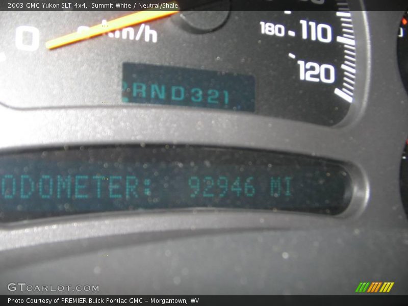 Summit White / Neutral/Shale 2003 GMC Yukon SLT 4x4