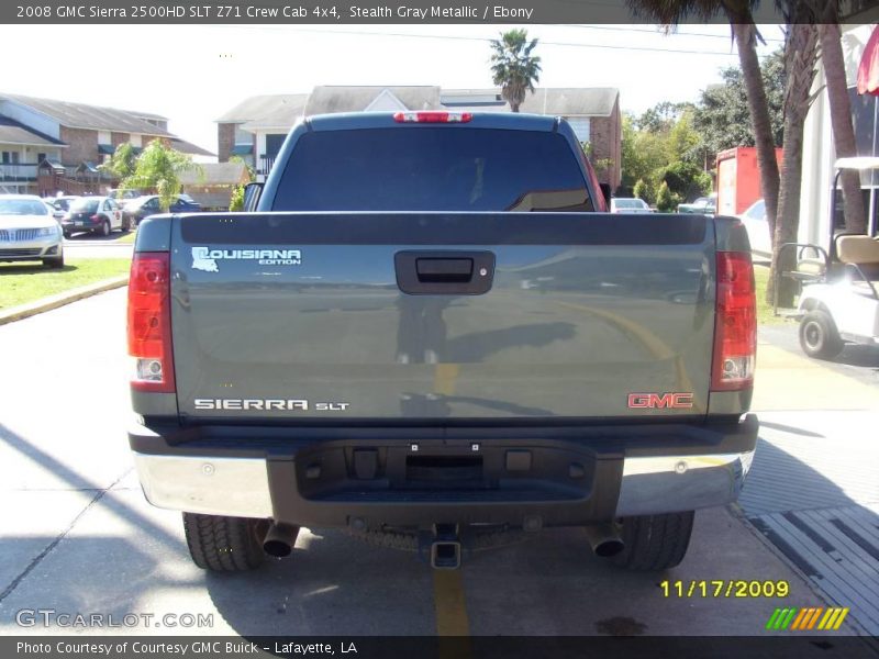 Stealth Gray Metallic / Ebony 2008 GMC Sierra 2500HD SLT Z71 Crew Cab 4x4