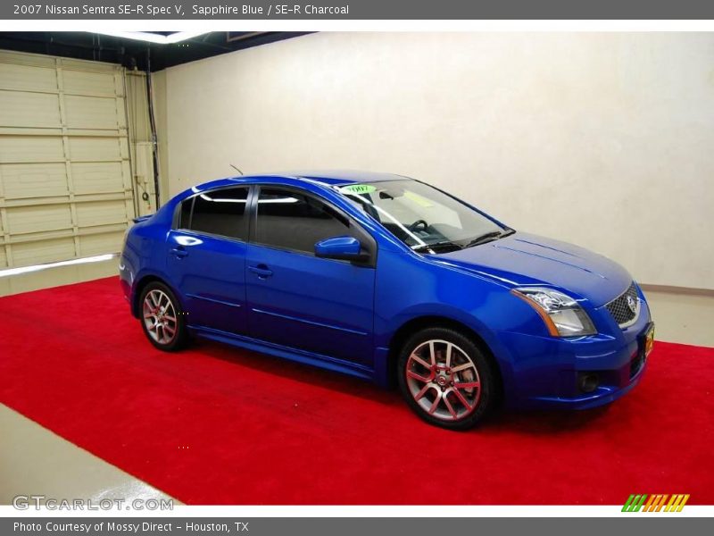 Sapphire Blue / SE-R Charcoal 2007 Nissan Sentra SE-R Spec V
