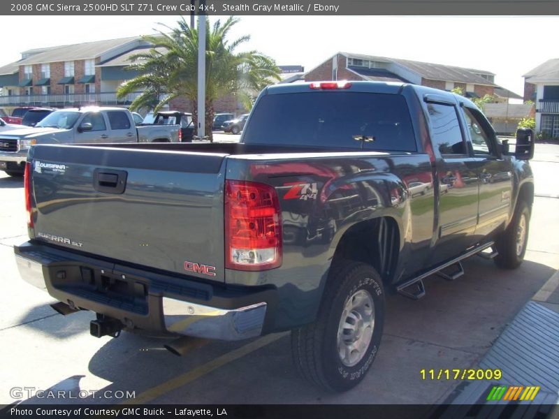 Stealth Gray Metallic / Ebony 2008 GMC Sierra 2500HD SLT Z71 Crew Cab 4x4