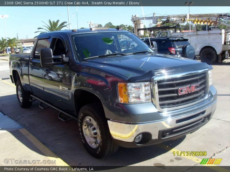 Stealth Gray Metallic / Ebony 2008 GMC Sierra 2500HD SLT Z71 Crew Cab 4x4