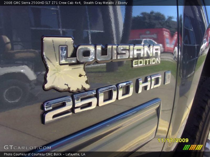 Stealth Gray Metallic / Ebony 2008 GMC Sierra 2500HD SLT Z71 Crew Cab 4x4