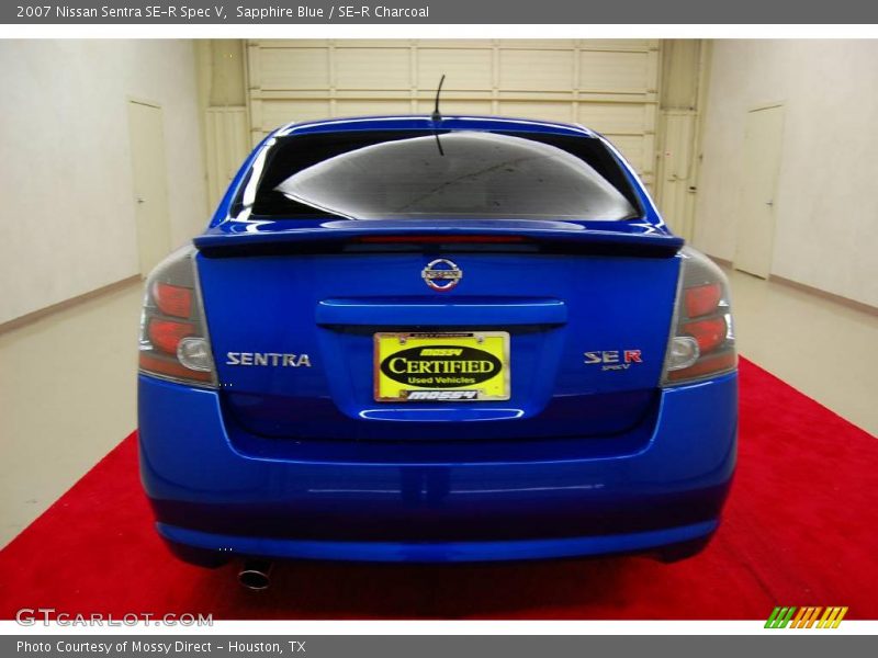 Sapphire Blue / SE-R Charcoal 2007 Nissan Sentra SE-R Spec V