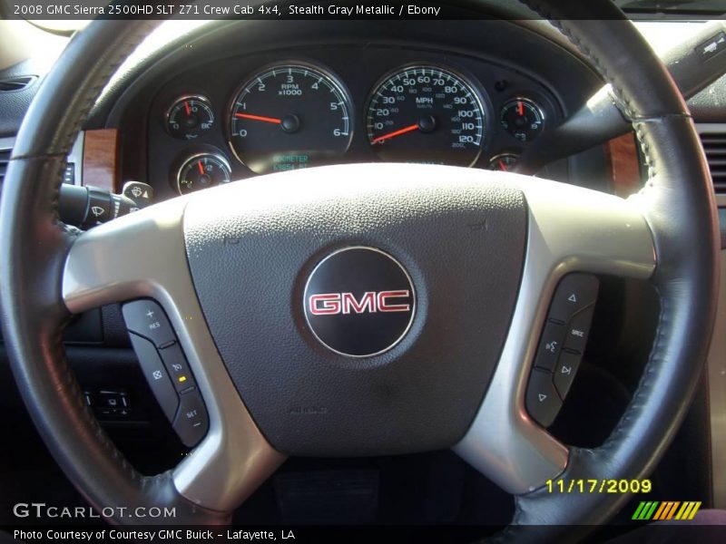 Stealth Gray Metallic / Ebony 2008 GMC Sierra 2500HD SLT Z71 Crew Cab 4x4