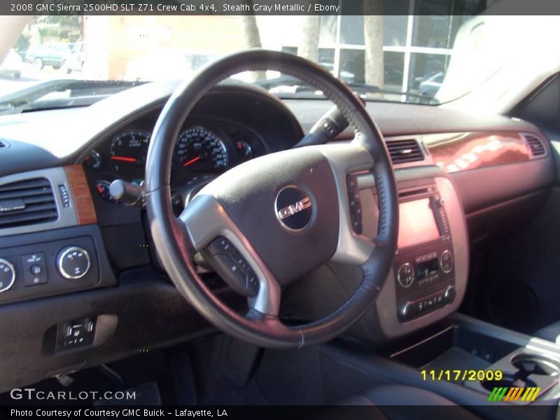 Stealth Gray Metallic / Ebony 2008 GMC Sierra 2500HD SLT Z71 Crew Cab 4x4