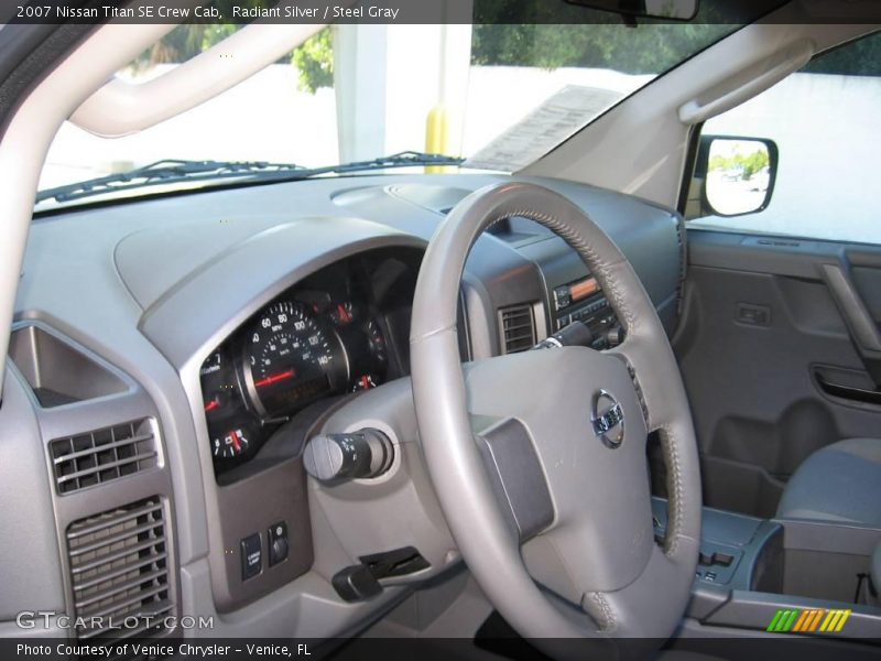 Radiant Silver / Steel Gray 2007 Nissan Titan SE Crew Cab