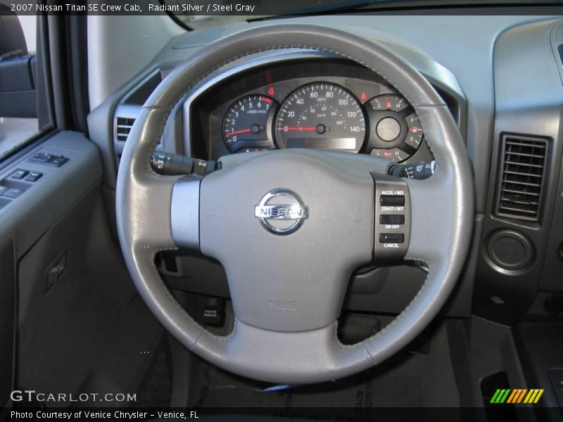 Radiant Silver / Steel Gray 2007 Nissan Titan SE Crew Cab