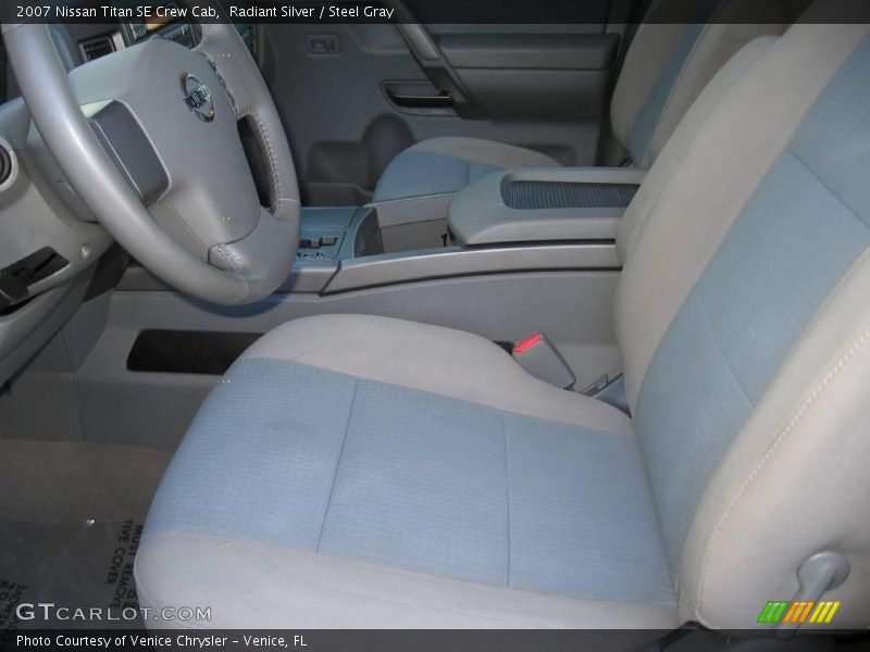 Radiant Silver / Steel Gray 2007 Nissan Titan SE Crew Cab