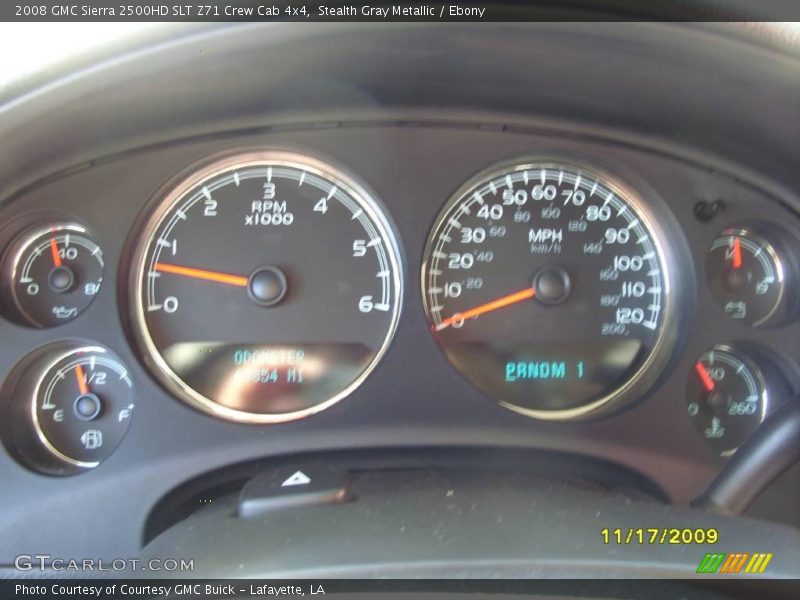 Stealth Gray Metallic / Ebony 2008 GMC Sierra 2500HD SLT Z71 Crew Cab 4x4