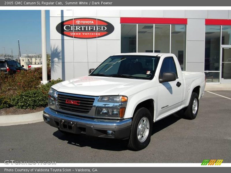 Summit White / Dark Pewter 2005 GMC Canyon SL Regular Cab