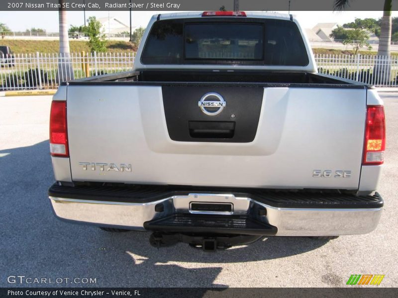 Radiant Silver / Steel Gray 2007 Nissan Titan SE Crew Cab