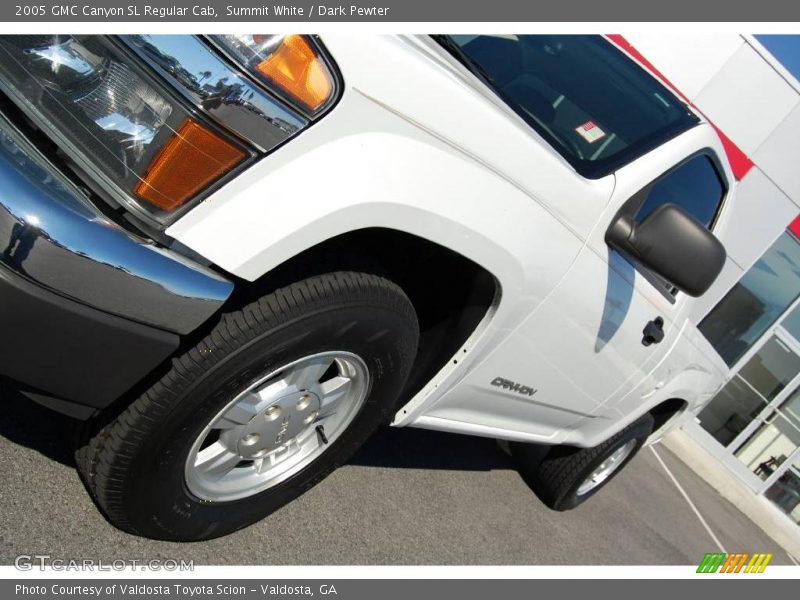 Summit White / Dark Pewter 2005 GMC Canyon SL Regular Cab