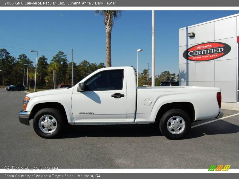 Summit White / Dark Pewter 2005 GMC Canyon SL Regular Cab