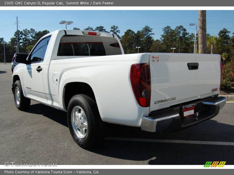 Summit White / Dark Pewter 2005 GMC Canyon SL Regular Cab