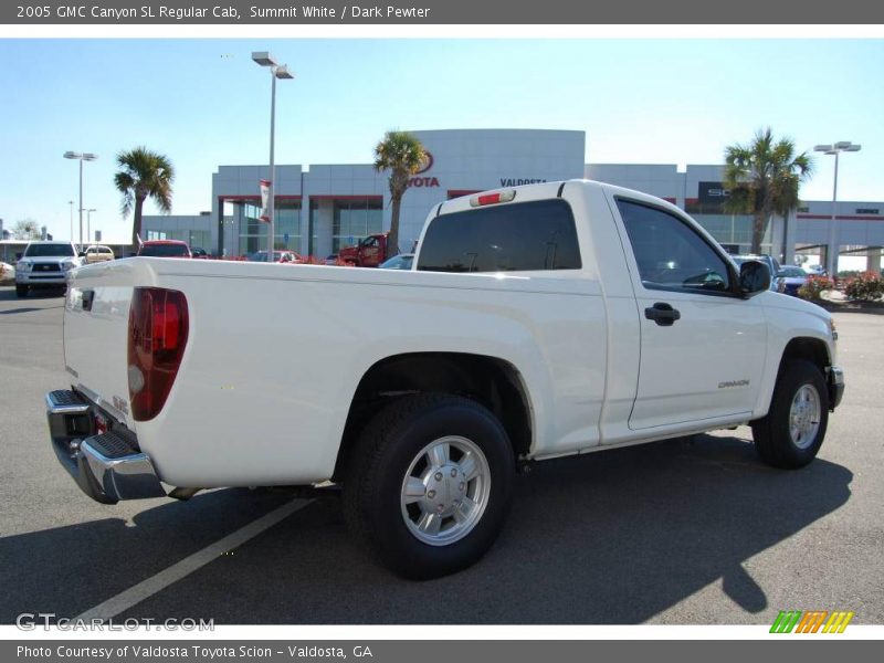 Summit White / Dark Pewter 2005 GMC Canyon SL Regular Cab