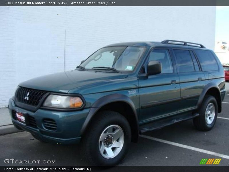 Amazon Green Pearl / Tan 2003 Mitsubishi Montero Sport LS 4x4