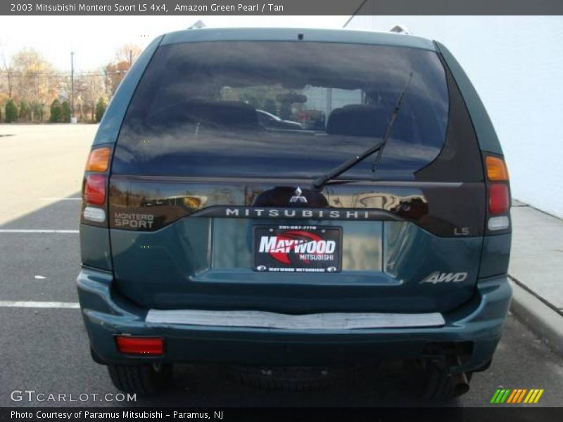 Amazon Green Pearl / Tan 2003 Mitsubishi Montero Sport LS 4x4