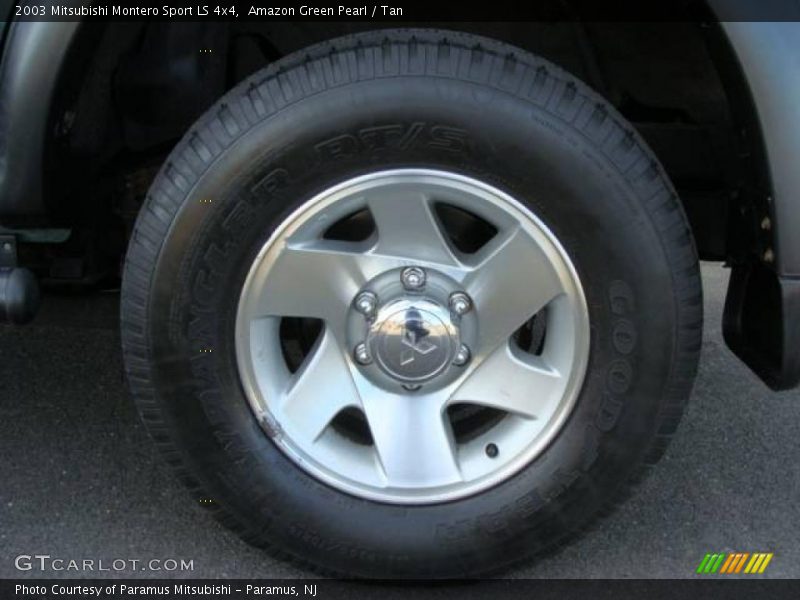 Amazon Green Pearl / Tan 2003 Mitsubishi Montero Sport LS 4x4