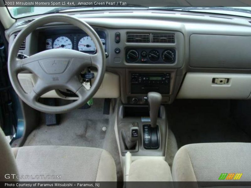 Amazon Green Pearl / Tan 2003 Mitsubishi Montero Sport LS 4x4