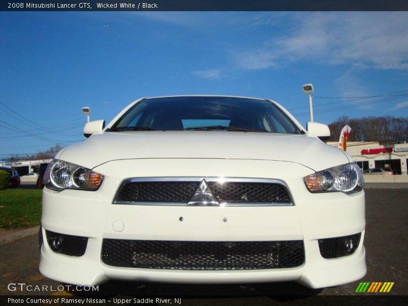 Wicked White / Black 2008 Mitsubishi Lancer GTS