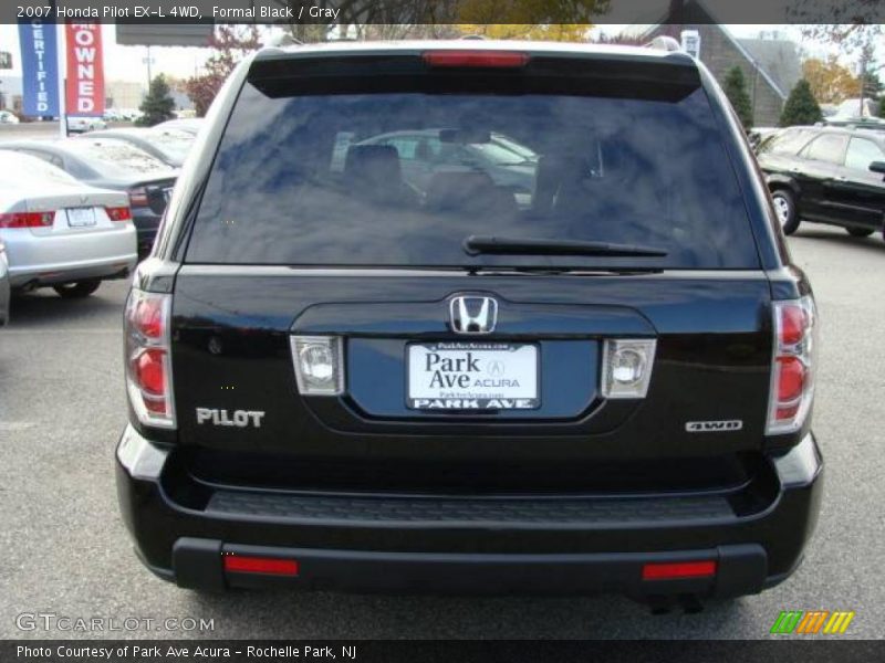 Formal Black / Gray 2007 Honda Pilot EX-L 4WD