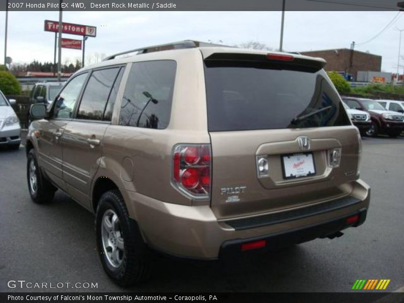 Desert Rock Metallic / Saddle 2007 Honda Pilot EX 4WD