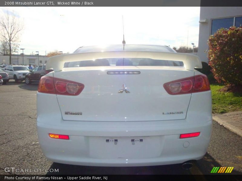 Wicked White / Black 2008 Mitsubishi Lancer GTS