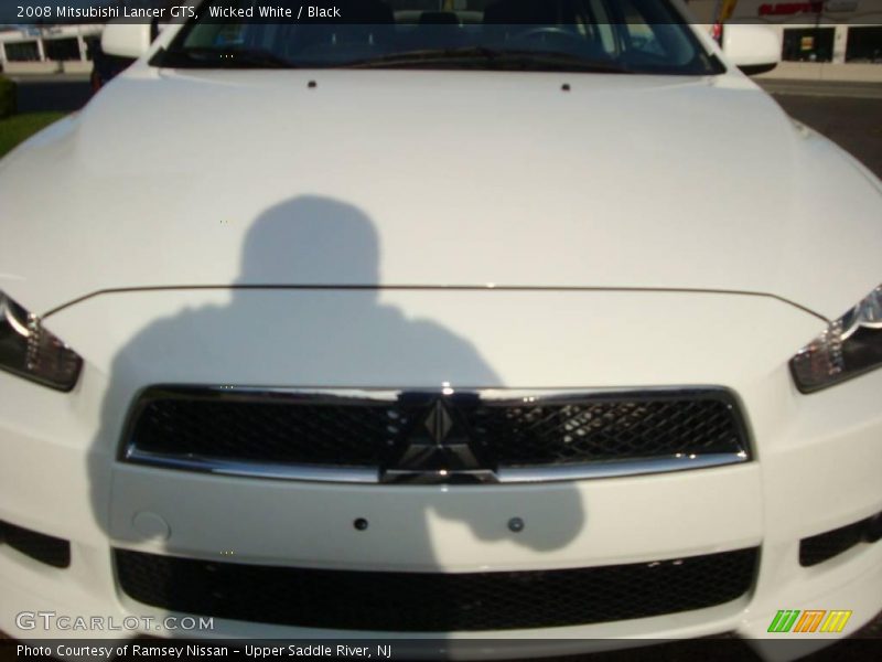 Wicked White / Black 2008 Mitsubishi Lancer GTS