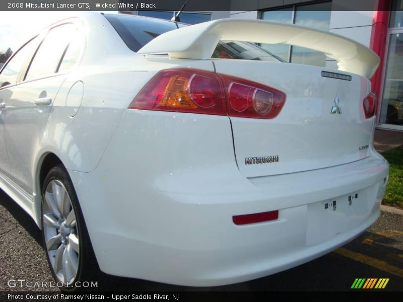 Wicked White / Black 2008 Mitsubishi Lancer GTS