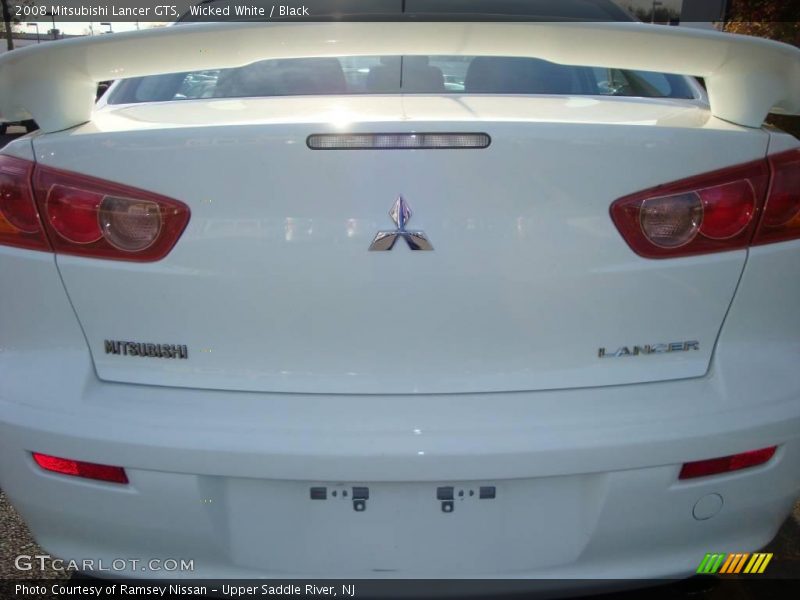 Wicked White / Black 2008 Mitsubishi Lancer GTS