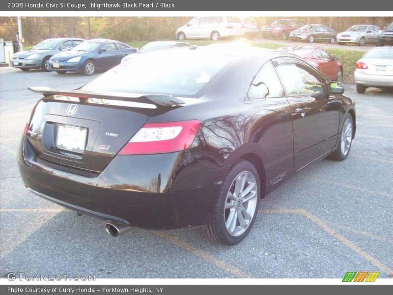Nighthawk Black Pearl / Black 2008 Honda Civic Si Coupe