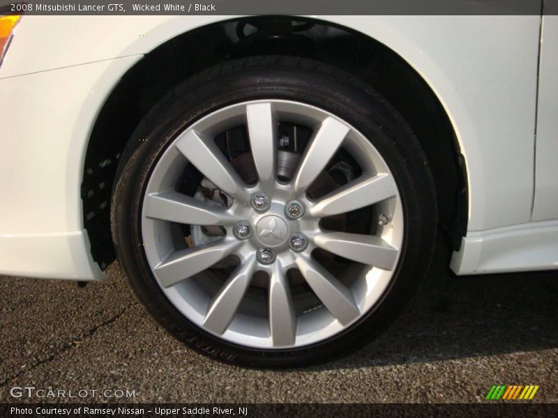 Wicked White / Black 2008 Mitsubishi Lancer GTS