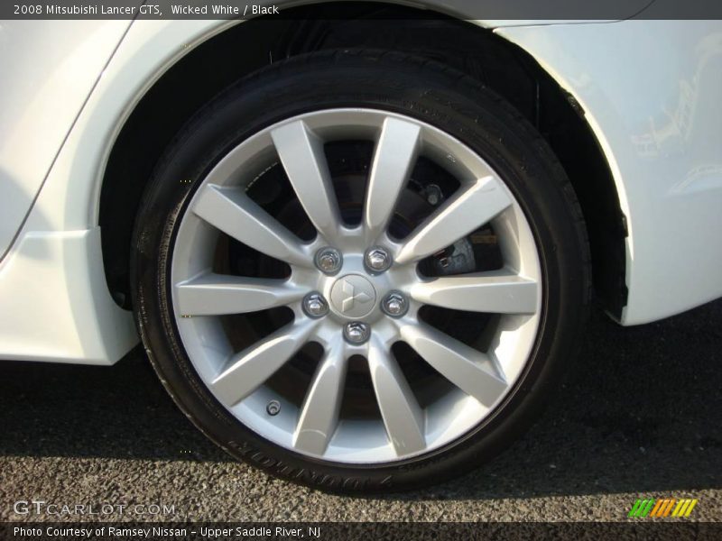 Wicked White / Black 2008 Mitsubishi Lancer GTS