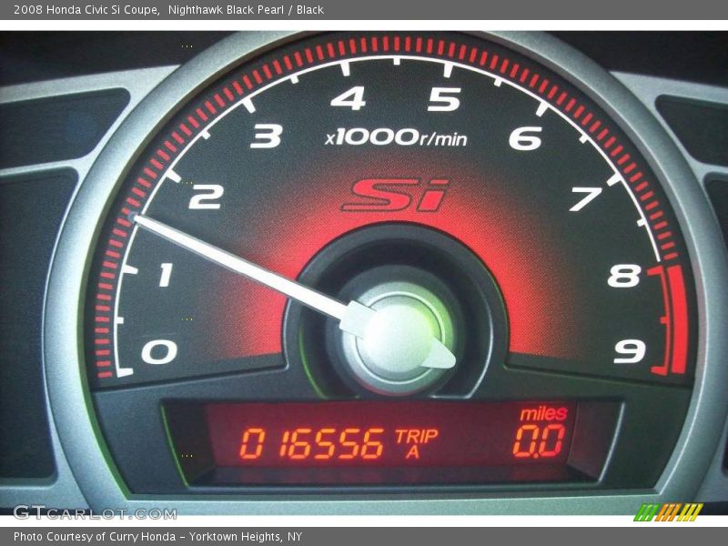 Nighthawk Black Pearl / Black 2008 Honda Civic Si Coupe
