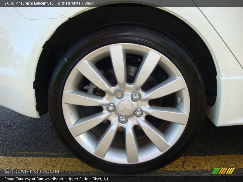 Wicked White / Black 2008 Mitsubishi Lancer GTS