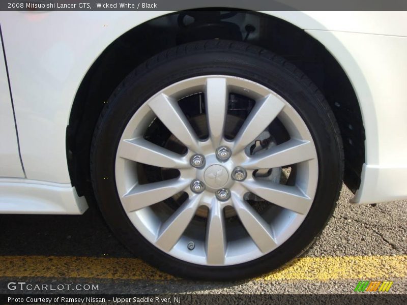 Wicked White / Black 2008 Mitsubishi Lancer GTS