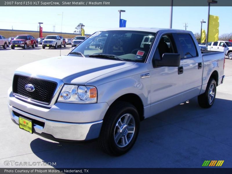 Silver Metallic / Medium Flint 2007 Ford F150 XLT SuperCrew
