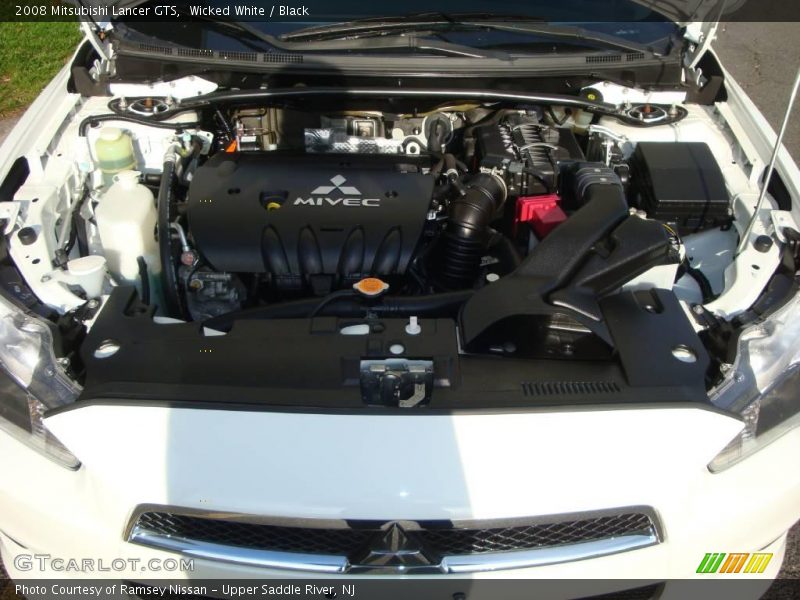 Wicked White / Black 2008 Mitsubishi Lancer GTS